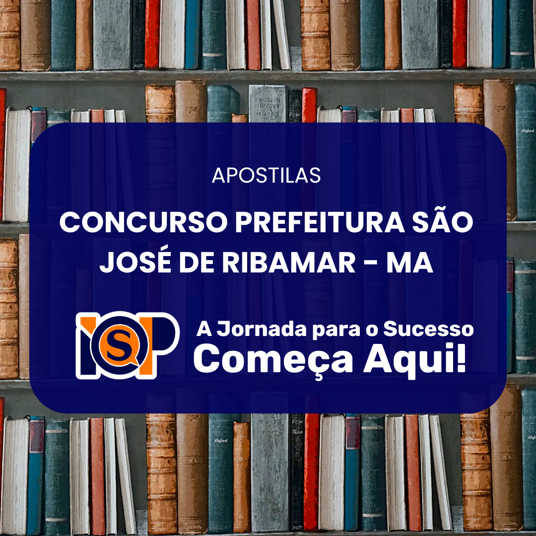 capa apostilas do concurso de São José de Ribamar - MA