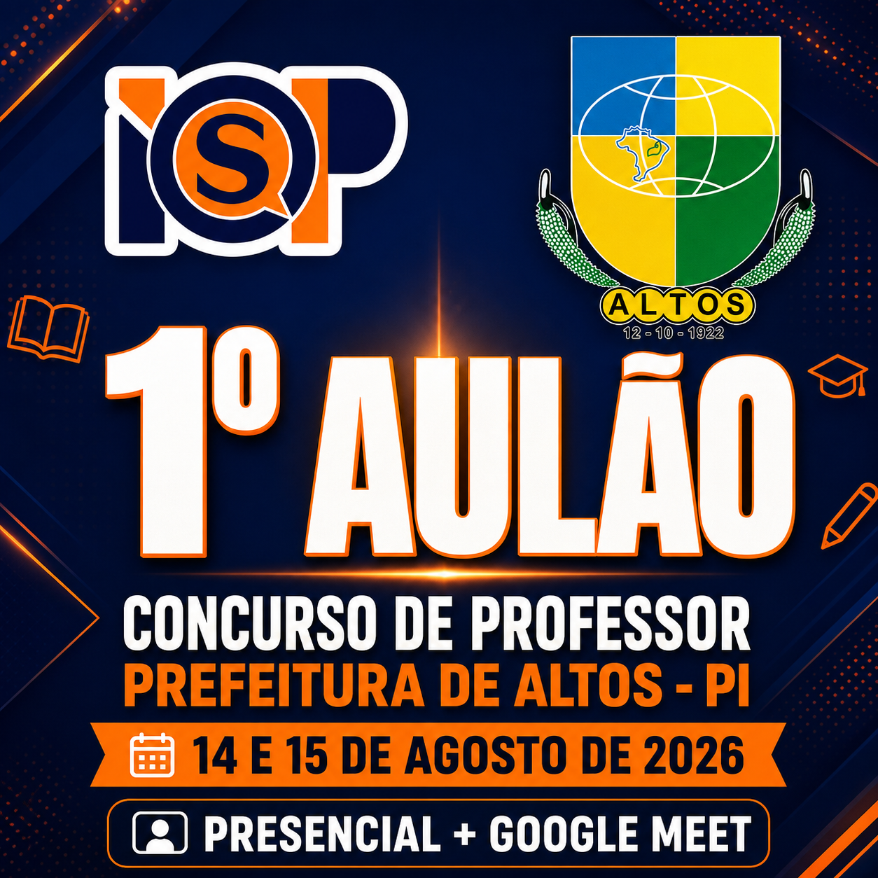 1º Aulão - Prefeitura de Altos - Cargo Professor 